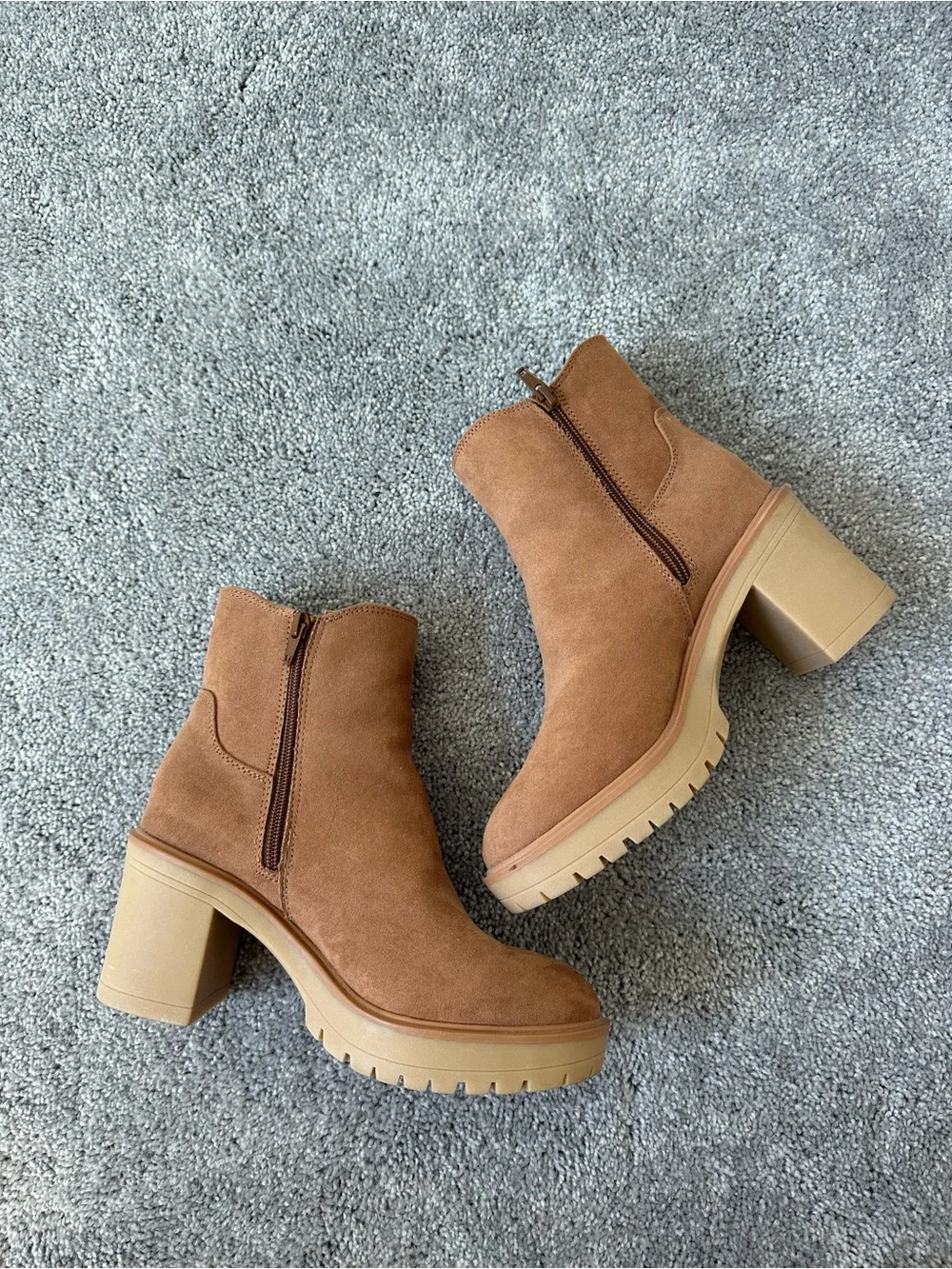 Universal Thread Cognac Suede Boots